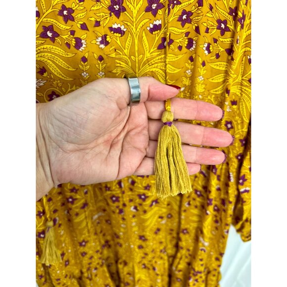 Roller Rabbit Yellow Rhone Anthropologie Mini Dress - Size S - Picture 6 of 8